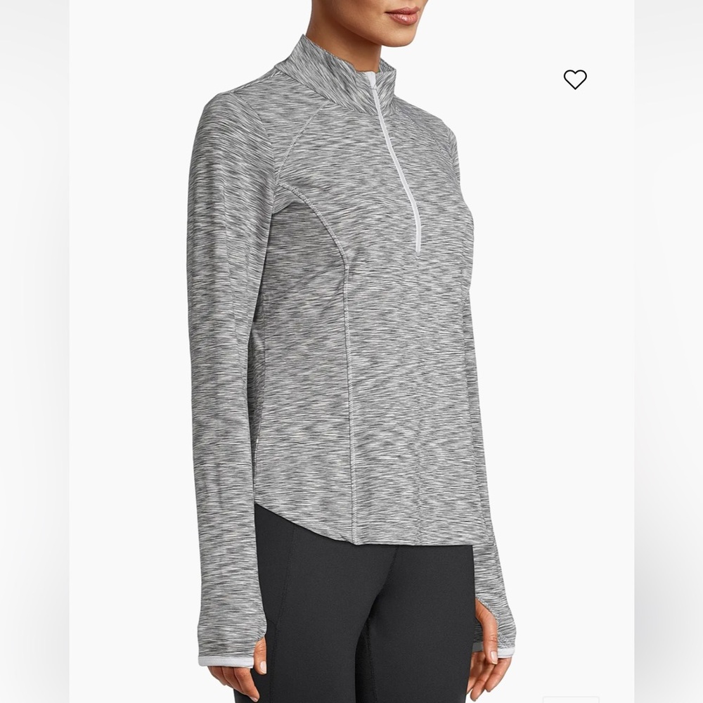 Zero Restriction Shae Half-Zip Pullover Top In Si… - image 3